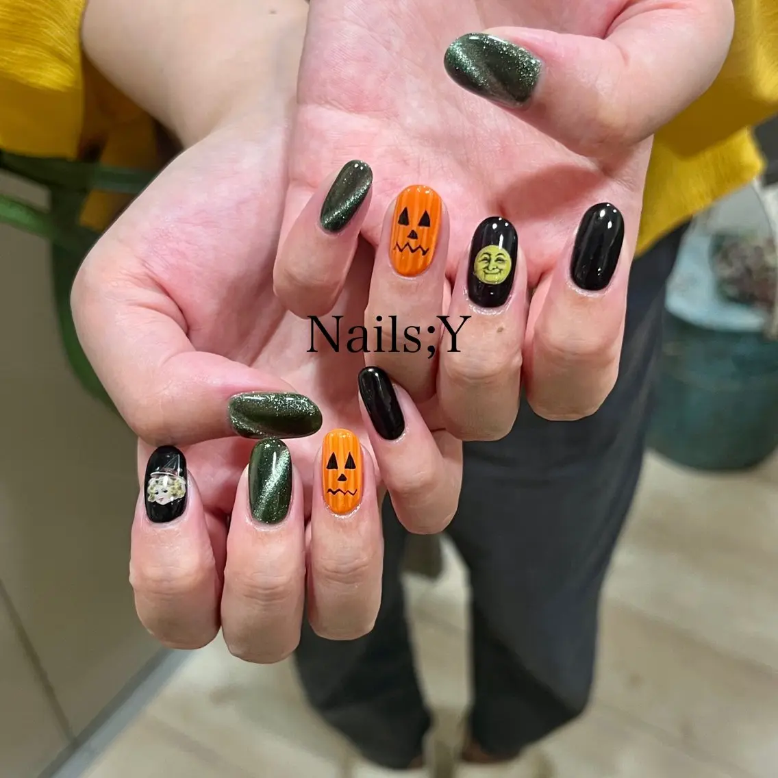 ネイル ハロウィン ハンドネイル yo koのネイルデザイン
