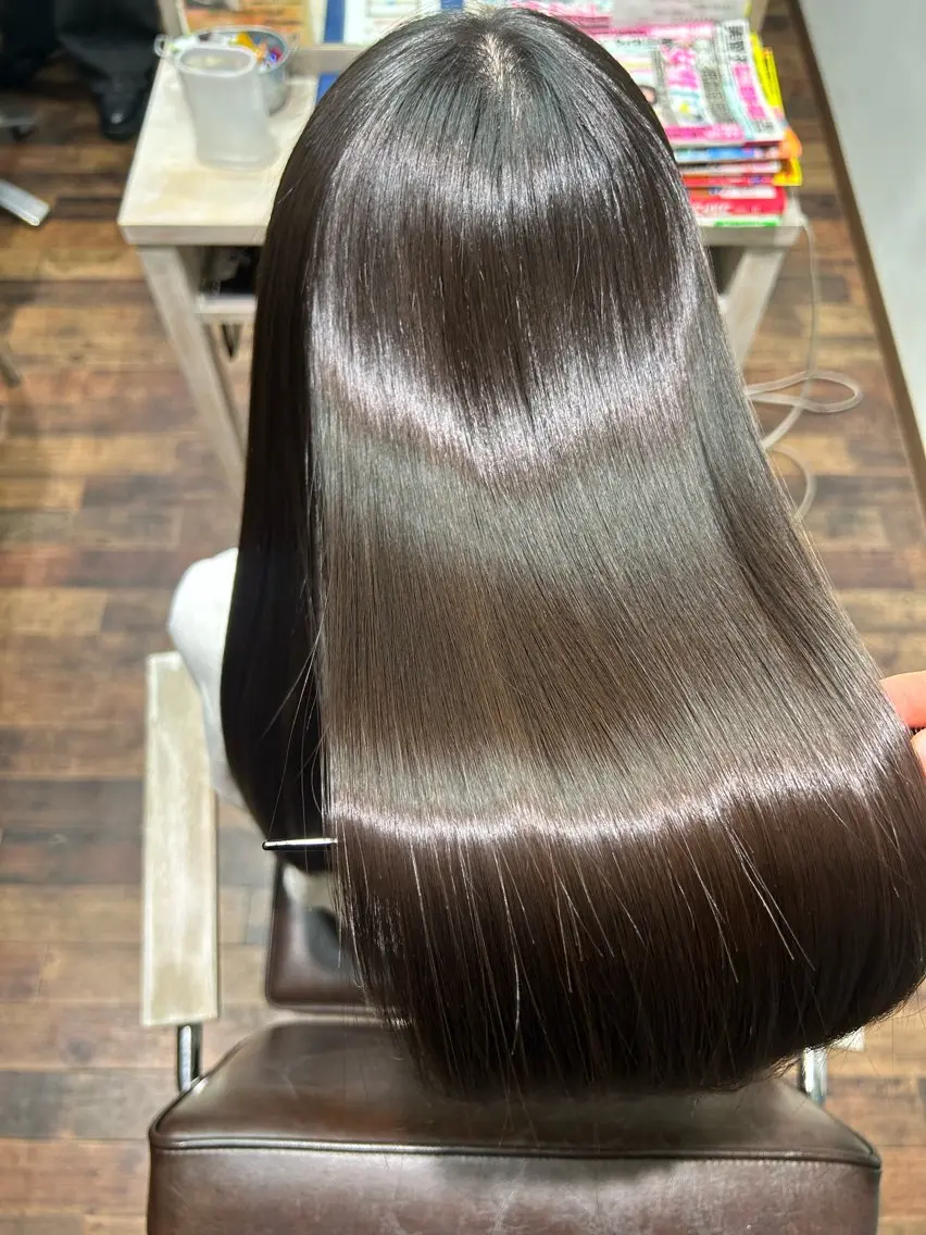 ロング くせ毛 縮毛矯正 中尾 翔葵のヘアスタイル