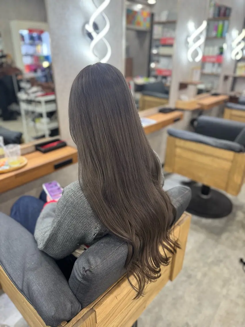 ロング チョコレートブラウン ヘアカラー トリートメント エクステ/ハイトーン /特殊ヘアー joeのヘアスタイル