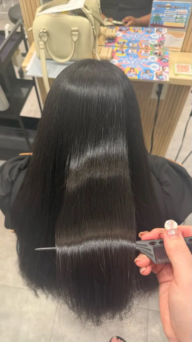 ロング 縮毛矯正 SHIAN ひかる/艶カラー💖のヘアスタイル