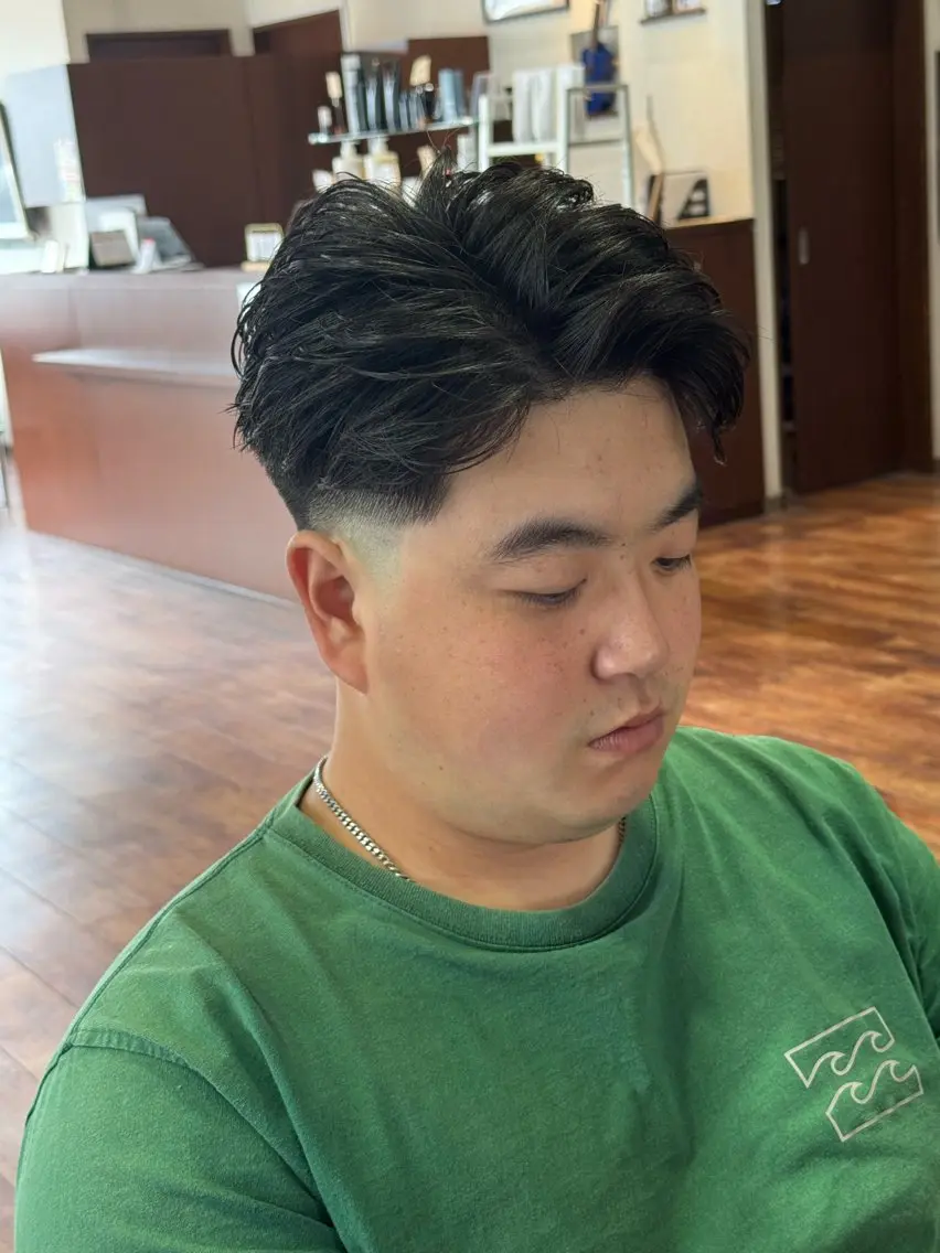 ショート パーマ カット パーマ トリートメント 野洲/美容室/美容師 平田蒼太ヒラタソウタのヘアスタイル