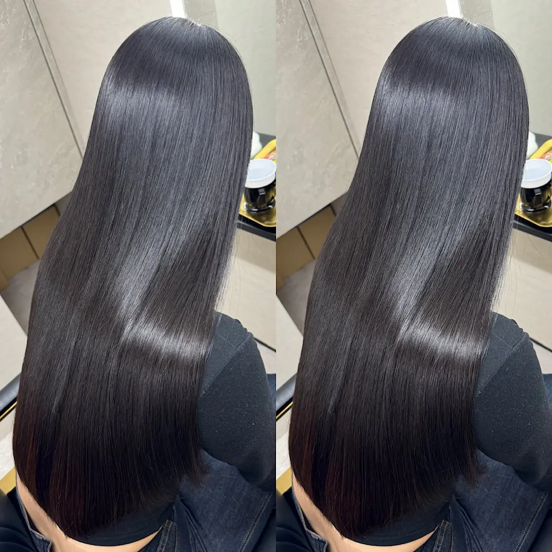 ロング ヘアカラー 髪質改善サロン 南船場　みおのヘアスタイル