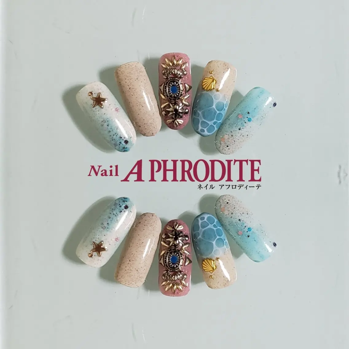 ネイル ジェルネイル ニュアンスネイル スカルプネイル ソフトジェル ネイルチップ ハンドネイル Nail Aphroditeのネイルデザイン