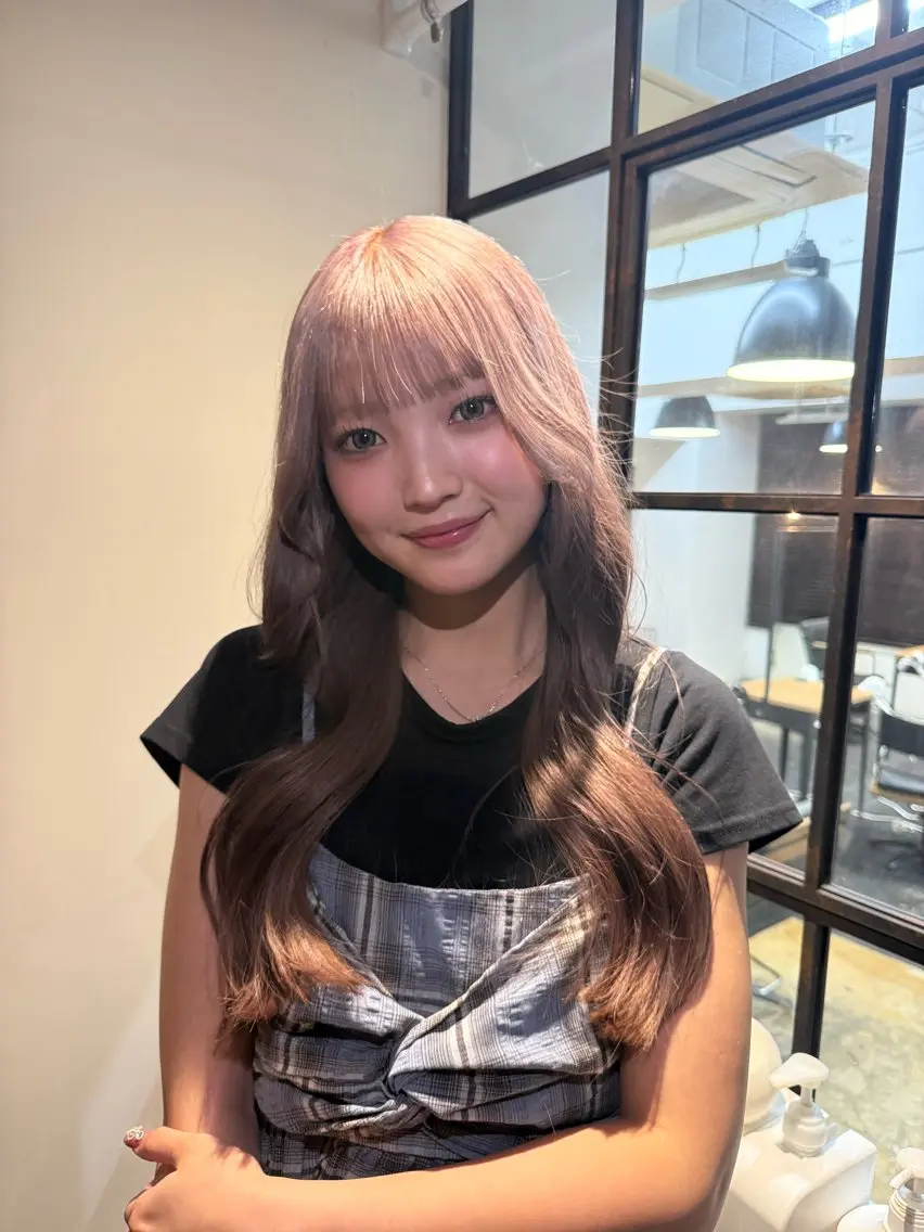 カラー ヘアカラー en:s/新潟/万代 *.+゚hinakoのヘアスタイル