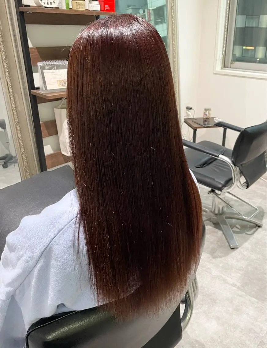 ロング カラー ヘアカラー トリートメント ♡美髪•艶髪♡砂川 なつきのヘアスタイル
