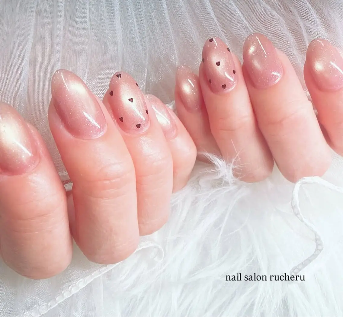 ネイル ドット マグネットネイル nail salon Rucheruのネイルデザイン
