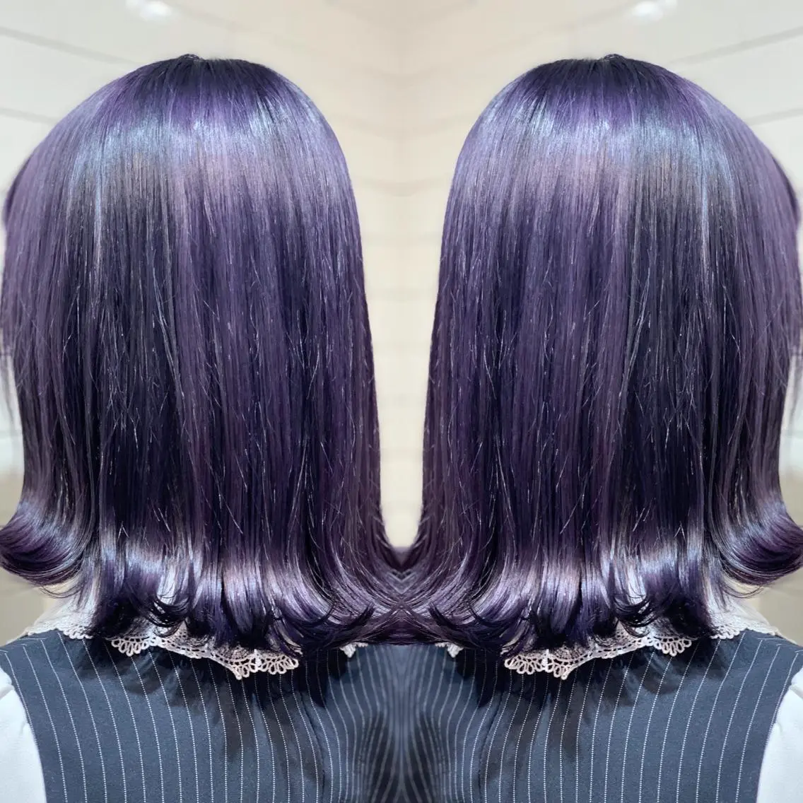 ミディアム カラー ヘアアレンジ 縮毛矯正 トリートメント ヘアセット 髪質改善×ハイトーン 中田啄也のヘアスタイル
