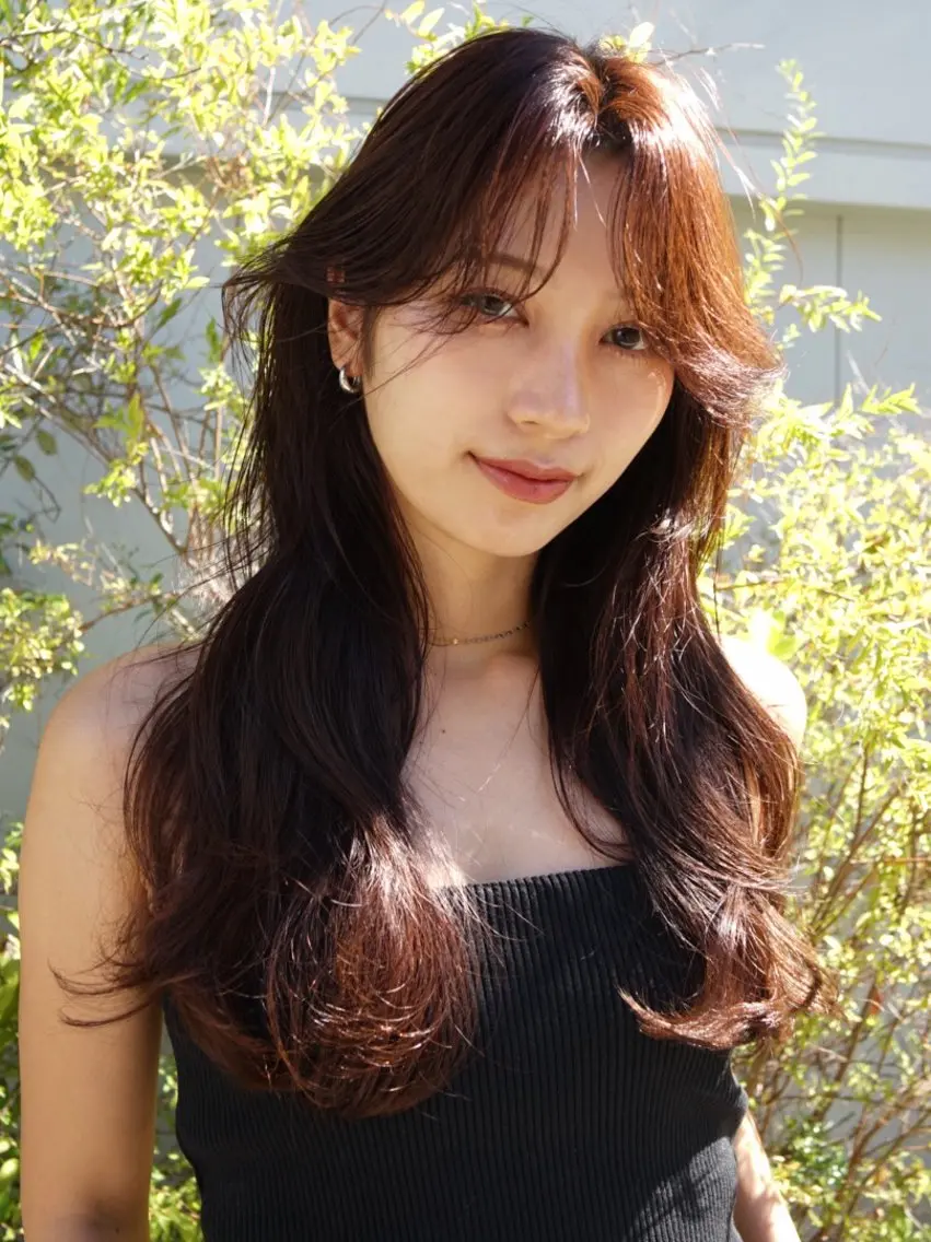 ロング レイヤーカット カット カットモデル募集中 ／HARUKA🎀のヘアスタイル