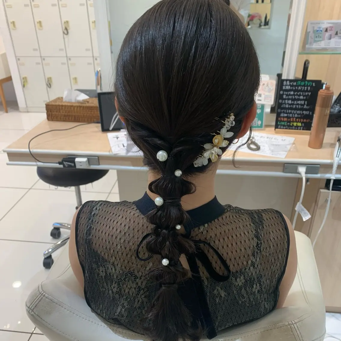 ロング ヘアアレンジ ヘアセット 宮永 璃沙のヘアスタイル