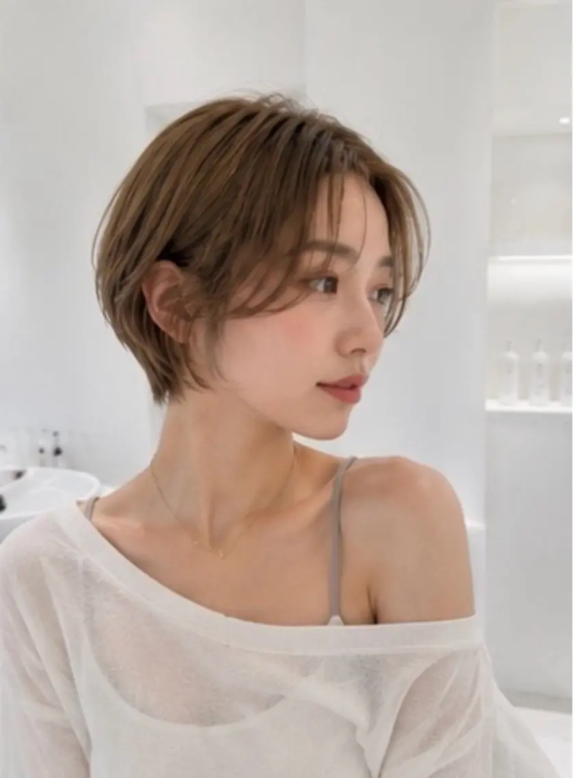 ショート ショートヘア ELENA🎀 / 似合わせ ショートのヘアスタイル