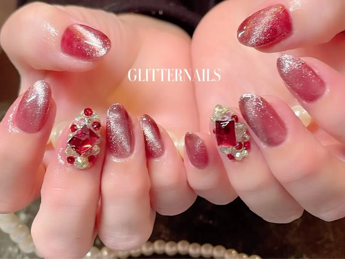ネイル ハンドネイル glitter na ils AYAのネイルデザイン