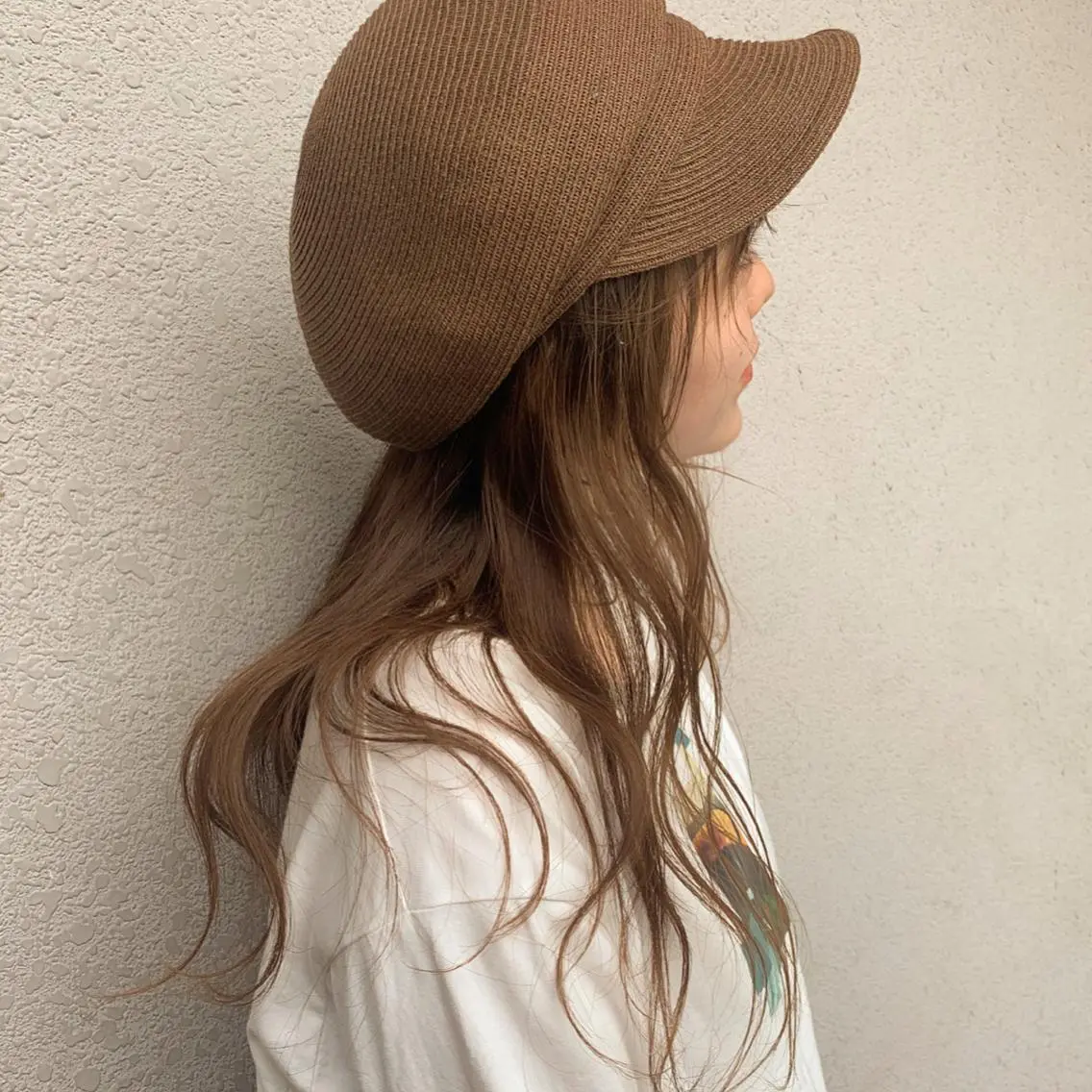 ロング カラー ヘアアレンジ オリーブベージュ きょうかのヘアスタイル