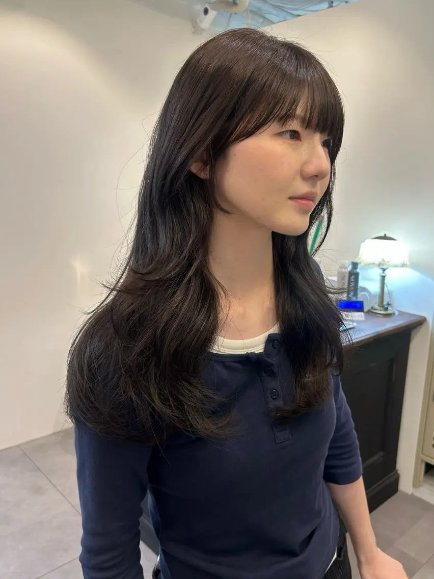 ロング カラー カット ヘアカラー トリートメント rina /レイヤー /ヘルシーヘアのヘアスタイル