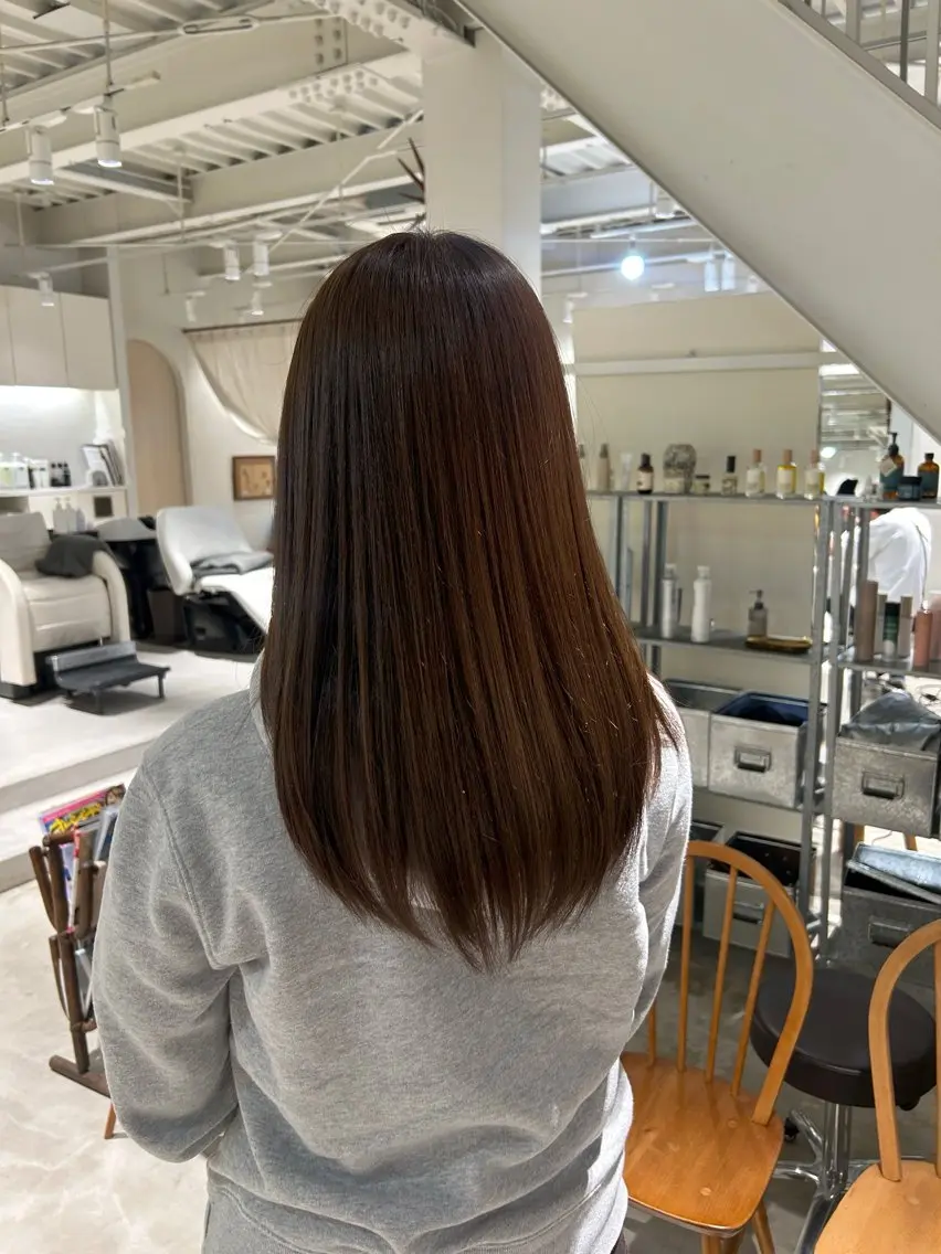 ロング カラー ヘアカラー 篠原 若奈のヘアスタイル
