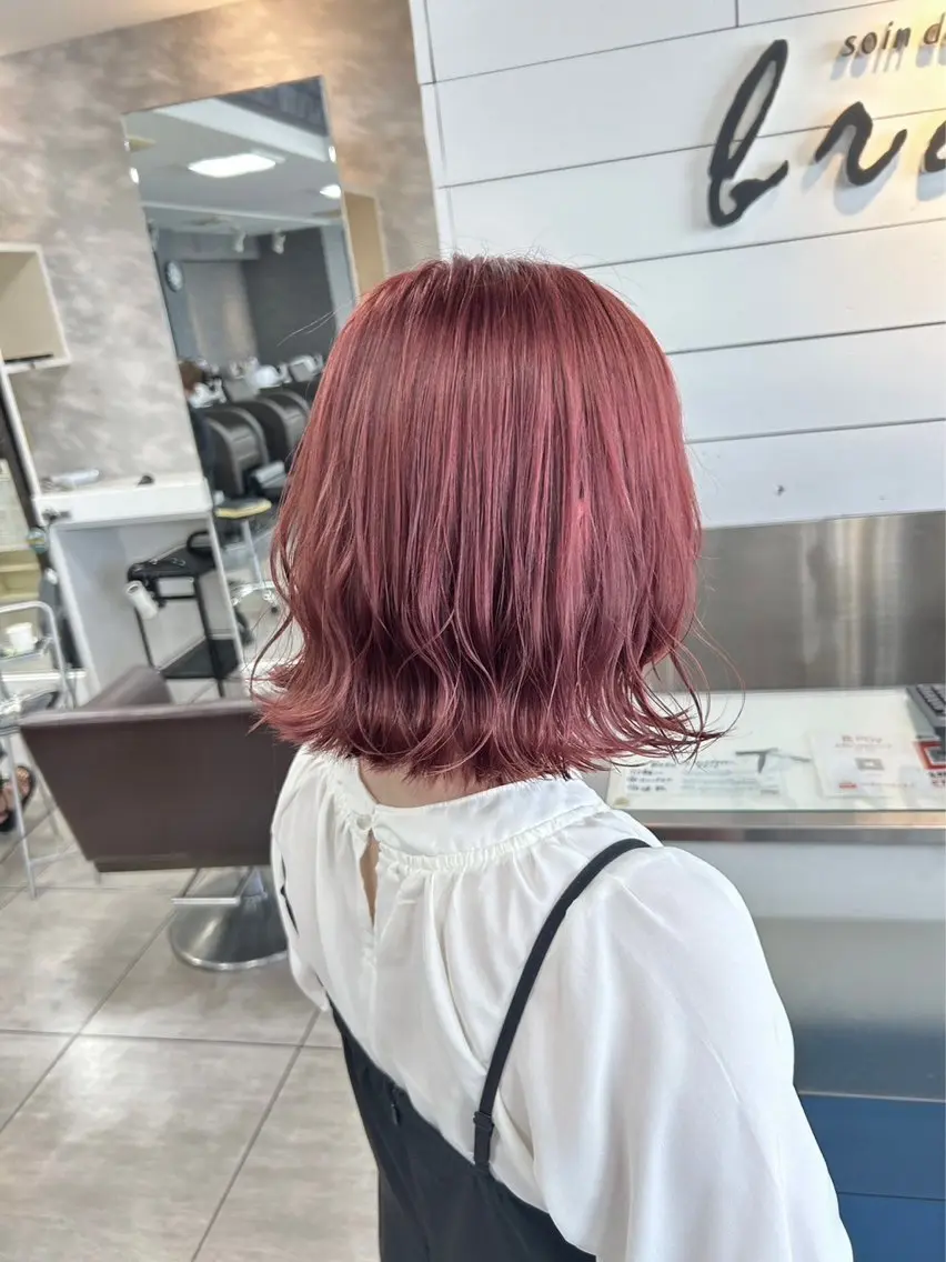 ショート カット ヘアカラー レイヤー/艶髪カラー 森本くるみのヘアスタイル
