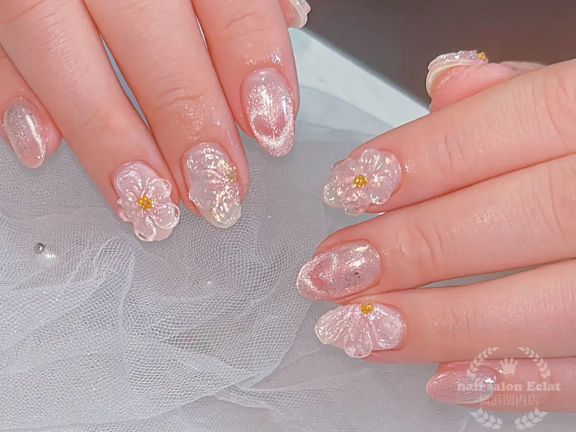 ネイル ハンドネイル ハンドケア ネイルサロンエクラ 🫧Shizukaのネイルデザイン