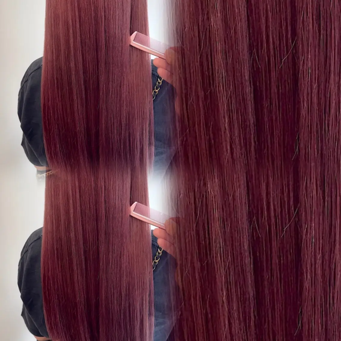 セミロング カラー パーマ ベージュカラー ブリーチ 透明感カラー ダブルカラー ハイトーンカラー ヘアカラー 縮毛矯正 トリートメント ブリーチ矯正💐 ミルクティー💐ナオのヘアスタイル