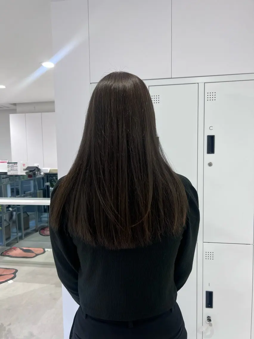 ロング カラー ヘアカラー トリートメント ヘッドスパ ヘアセット 🖤:抜け感×大人 スタイル/Aoiのヘアスタイル