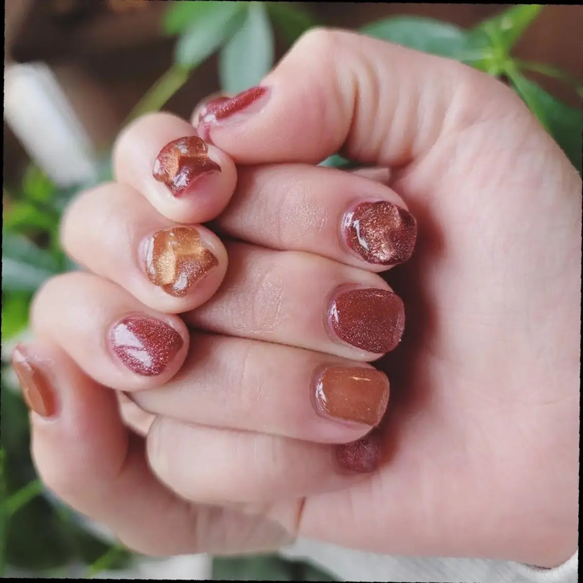 ネイル ハート バレンタイン へなちょこ ネイリストのネイルデザイン