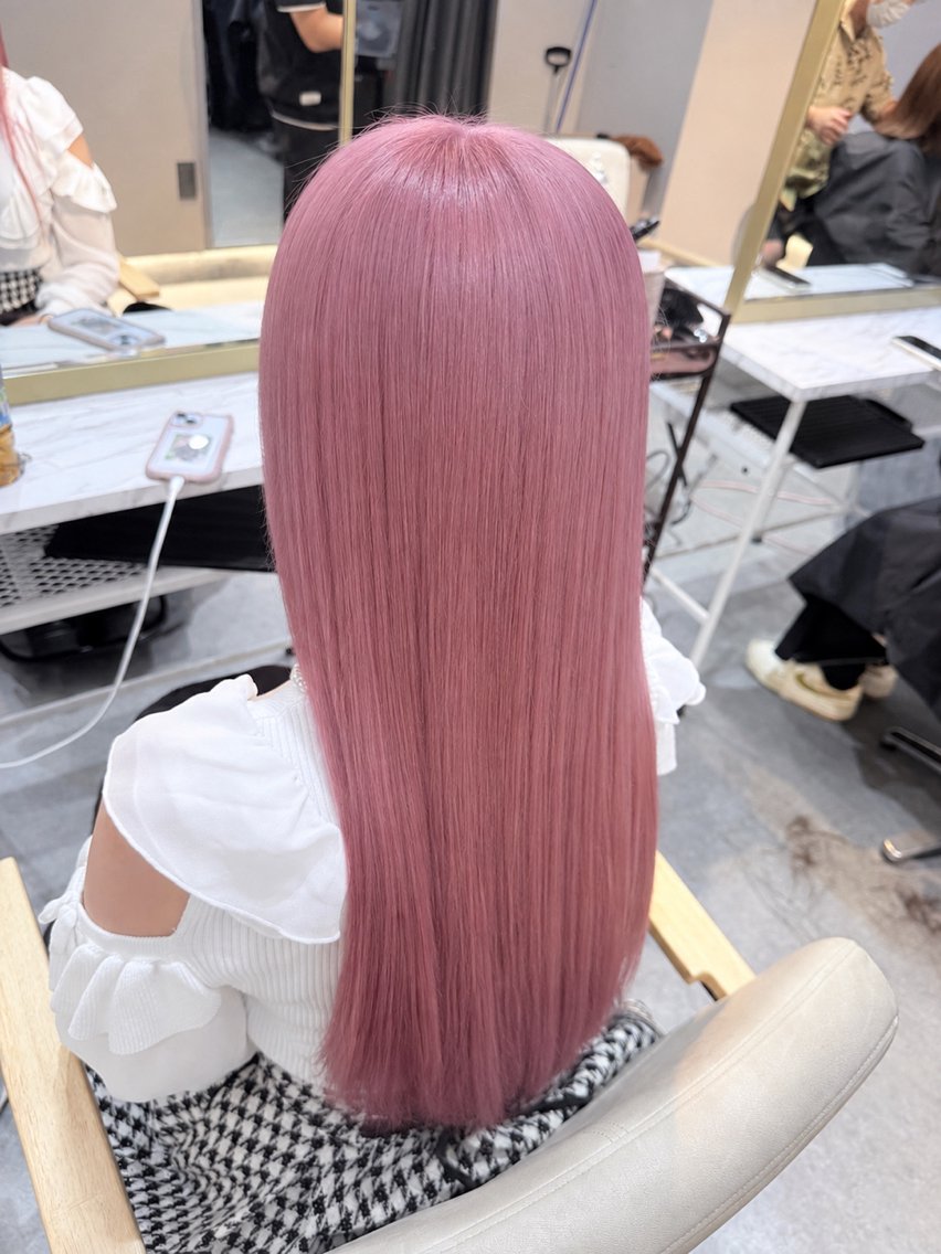 ロング ヘアカラー トリートメント NAO/レイヤー🌷 /ハイトーンカラー✨のヘアスタイル
