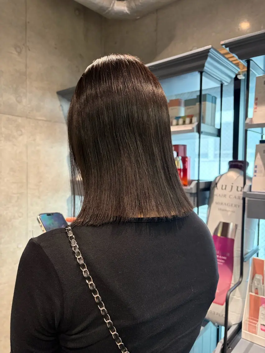 ミディアム カット ヘアカラー sato akiraのヘアスタイル