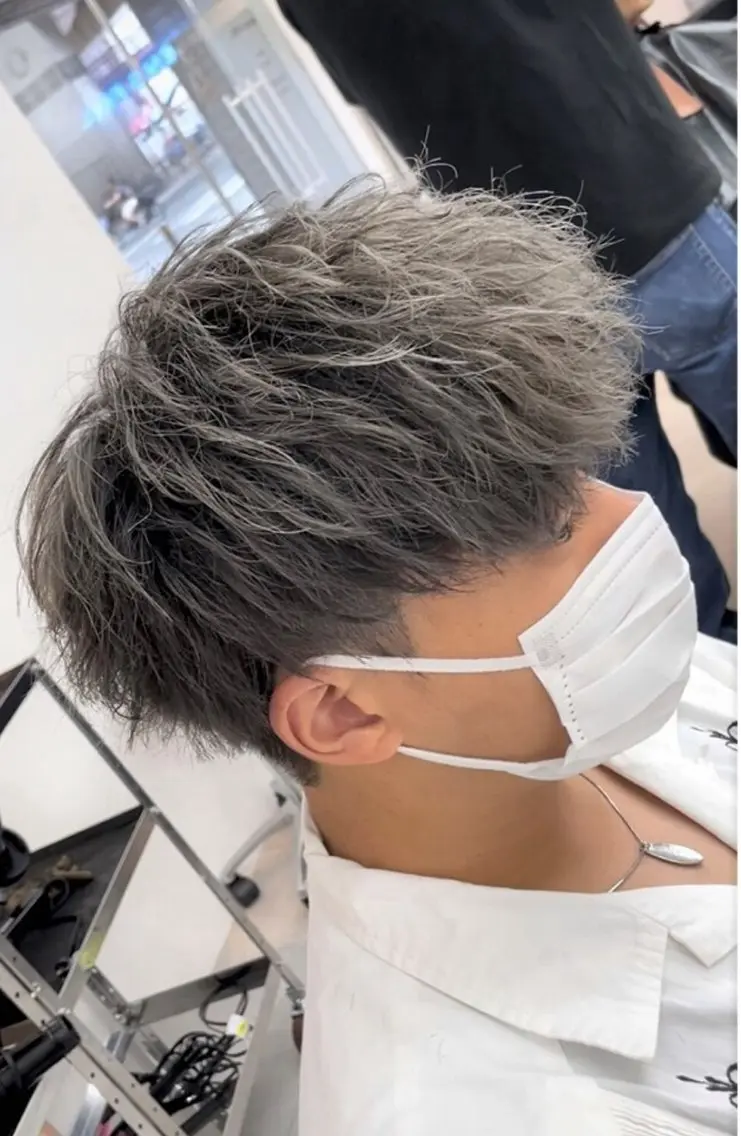ミディアム 森口 竜匡のヘアスタイル