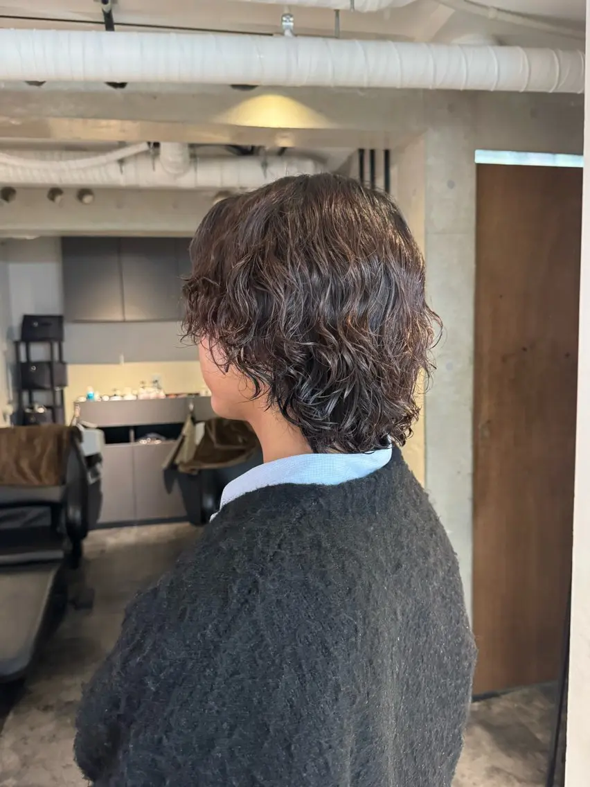 メンズカット➕パーマ➕カラー 🥀1stepトリートメント付き✨の写真