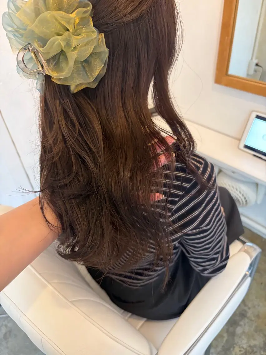 ミディアム カラー カット ヘアカラー 天神・大名 aoiのヘアスタイル