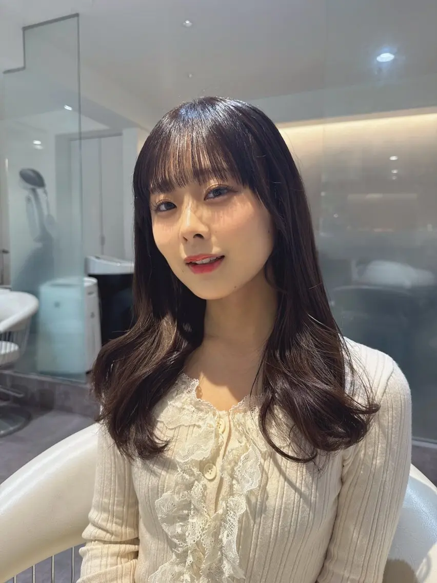 ミディアム カット ヘアカラー トリートメント 💎透明感カラー特化 💎TAISEIのヘアスタイル