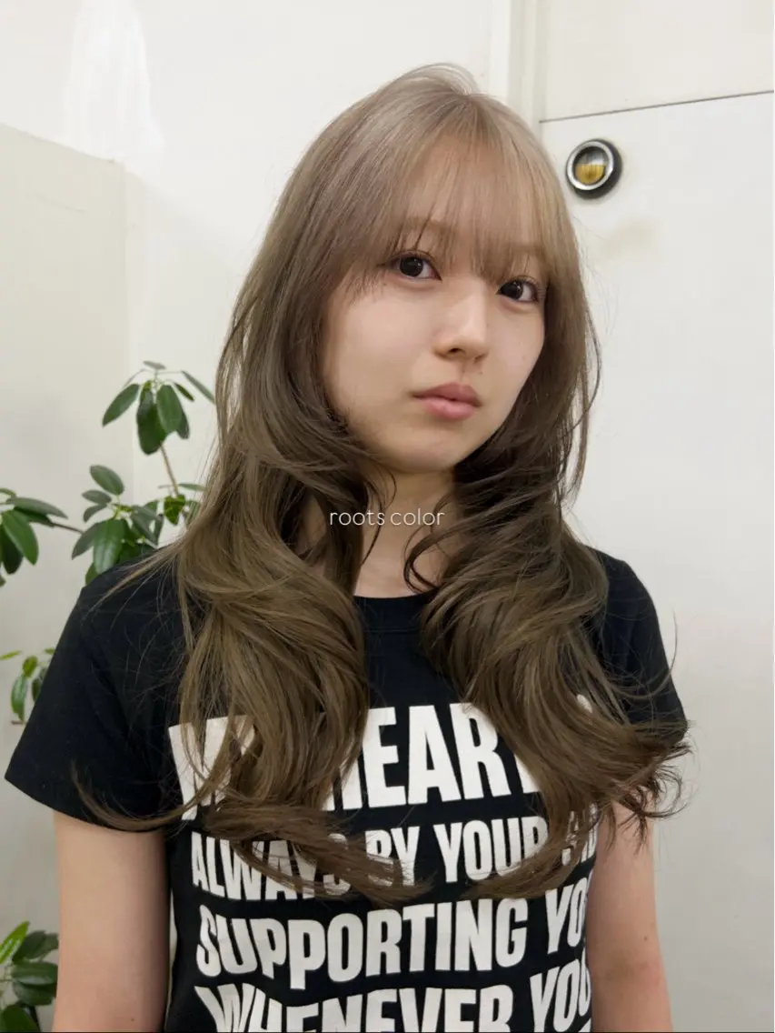 ロング カラー ブリーチ ヘアカラー nene|天神| ハイトーン×抜け感のヘアスタイル