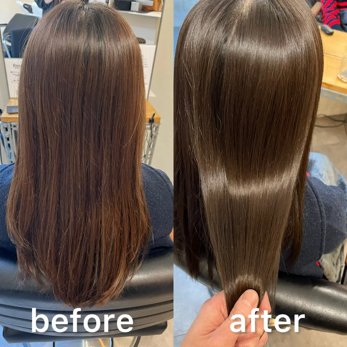 セミロング カット ヘアカラー トリートメント OFF YUYAのヘアスタイル