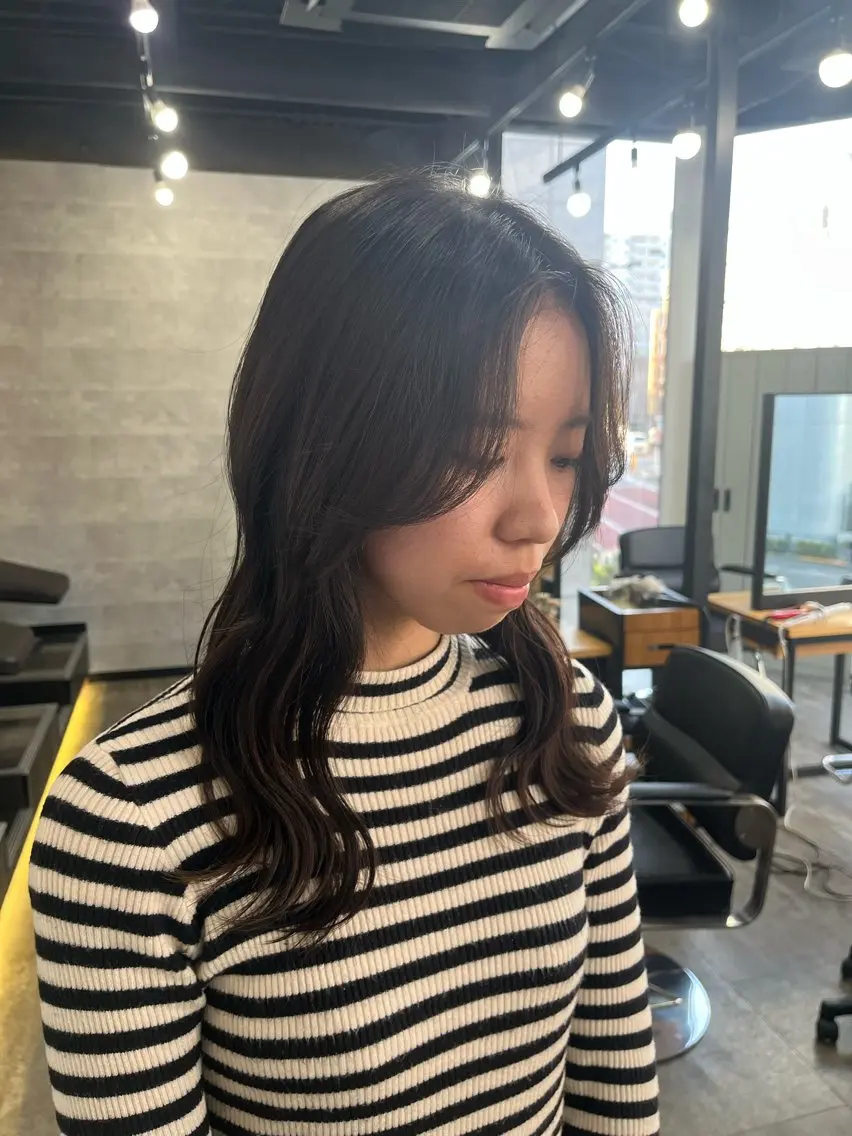 セミロング 🫧レディースカット 🫧今だけ無料　岩立のヘアスタイル