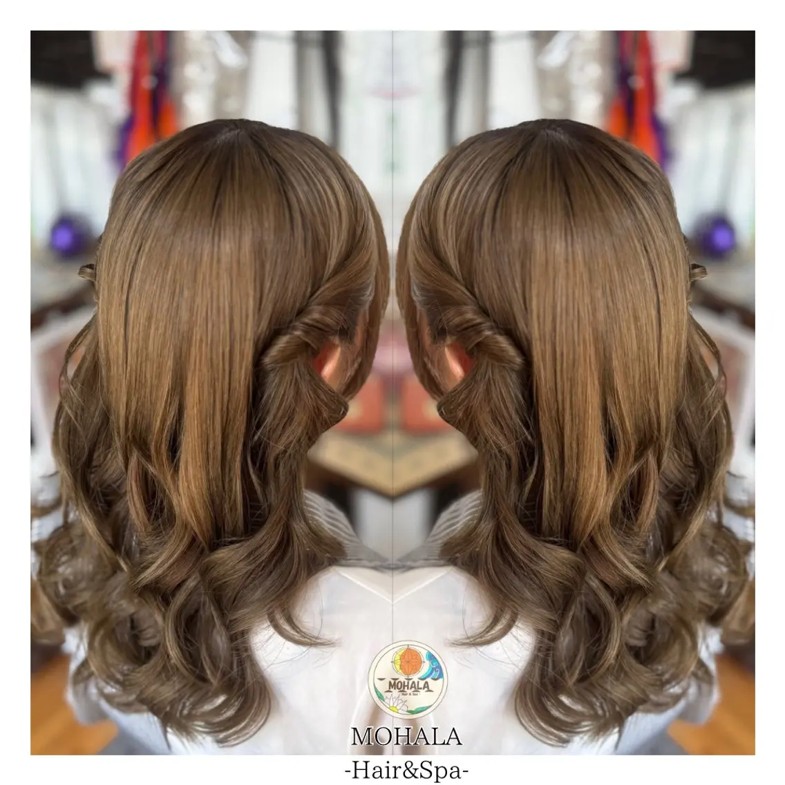セミロング ヘアアレンジ デート ヘアセット Yamauchi natsumiのヘアスタイル
