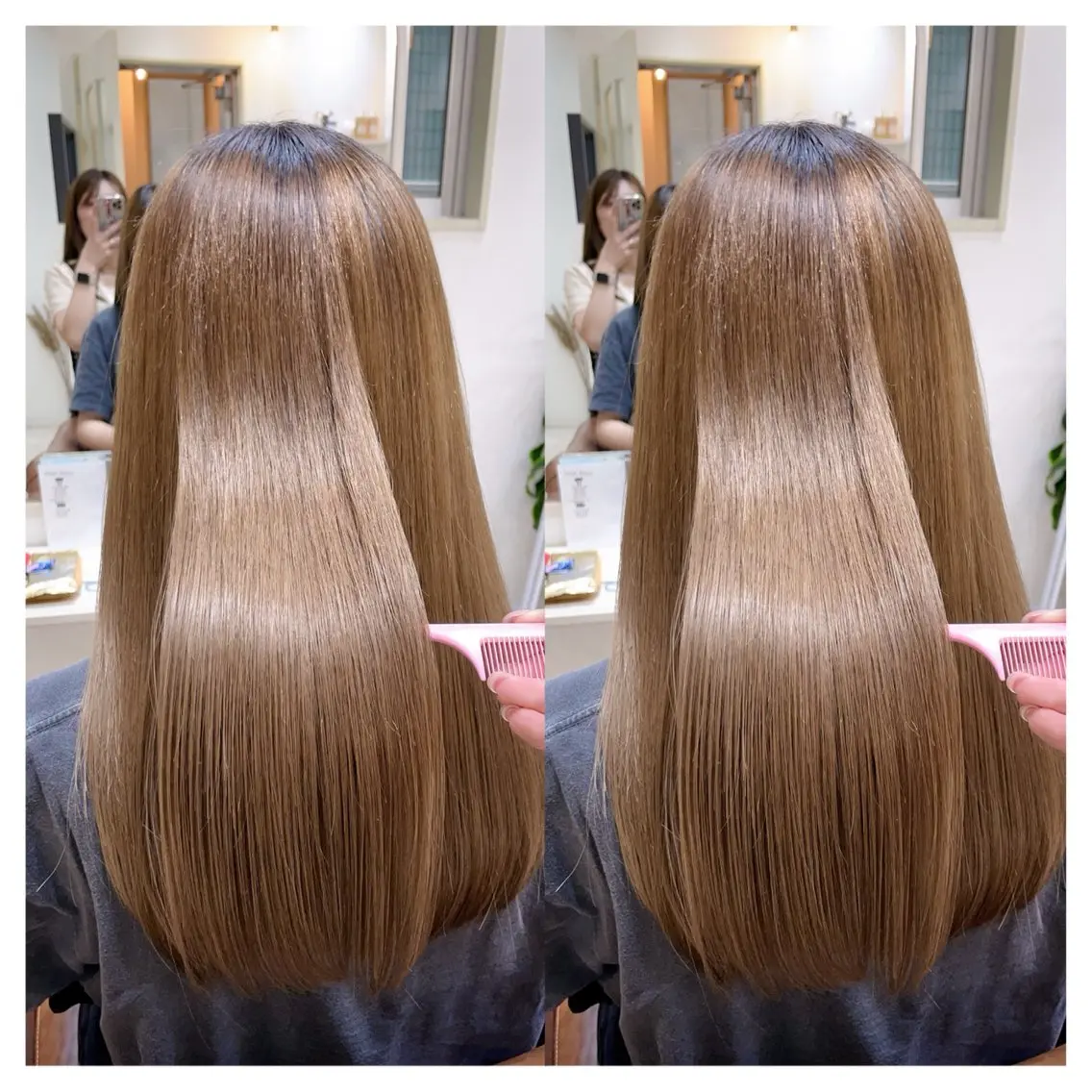 セミロング カット 縮毛矯正 トリートメント 村山 茉衣のヘアスタイル
