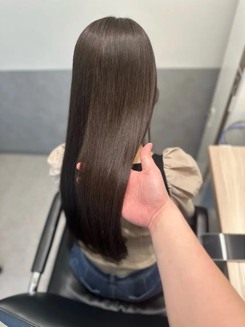 ロング カラー ヘアカラー トリートメント ダブルカラー｜ なおき｜池袋美容師のヘアスタイル