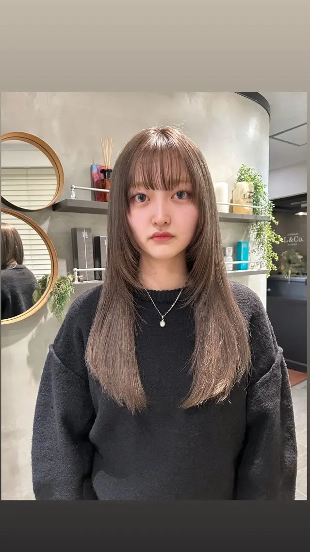 ロング カラー ヘアカラー タナカ カナ🫧のヘアスタイル