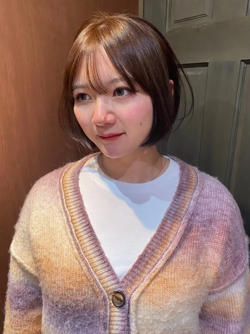 ショート カラー ボブ カット ヘアカラー トリートメント mai / linoah˚✧のヘアスタイル