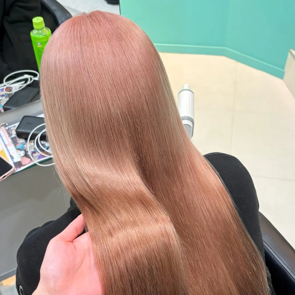 ロング カラー ベージュカラー ピンクカラー ピンクベージュ ヘアカラー デザインカラー/ ボブ/Natsukiのヘアスタイル