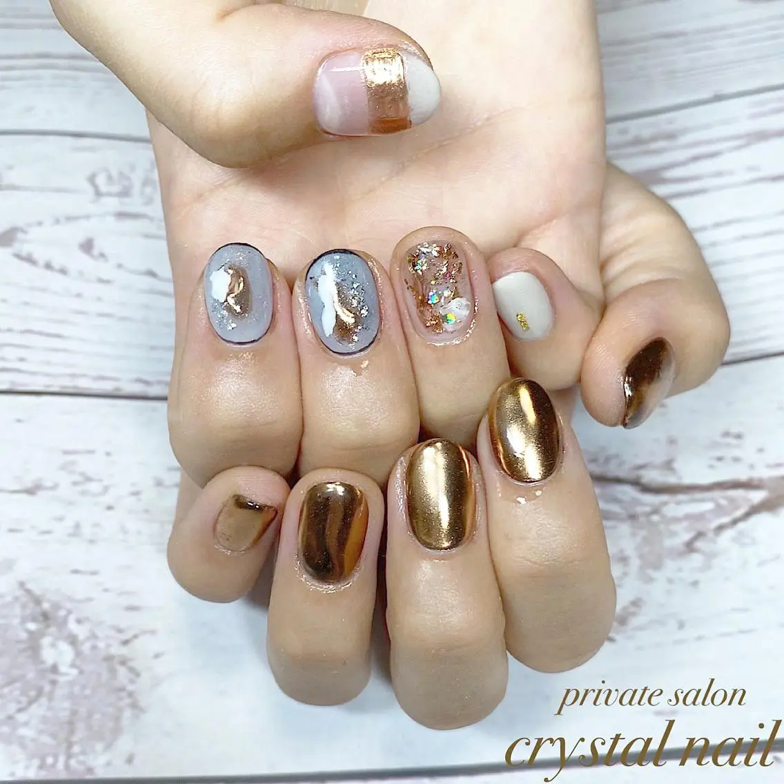 ネイル ハンドネイル Crystal Nailのネイルデザイン