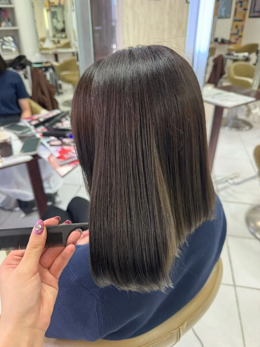 カラー ミント ヘアカラー 田浦 瑠璃琶のヘアスタイル