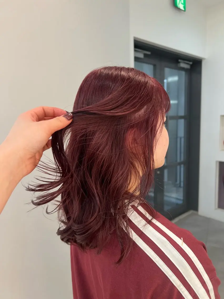 ミディアム ヘアカラー Unami _koharuのヘアスタイル