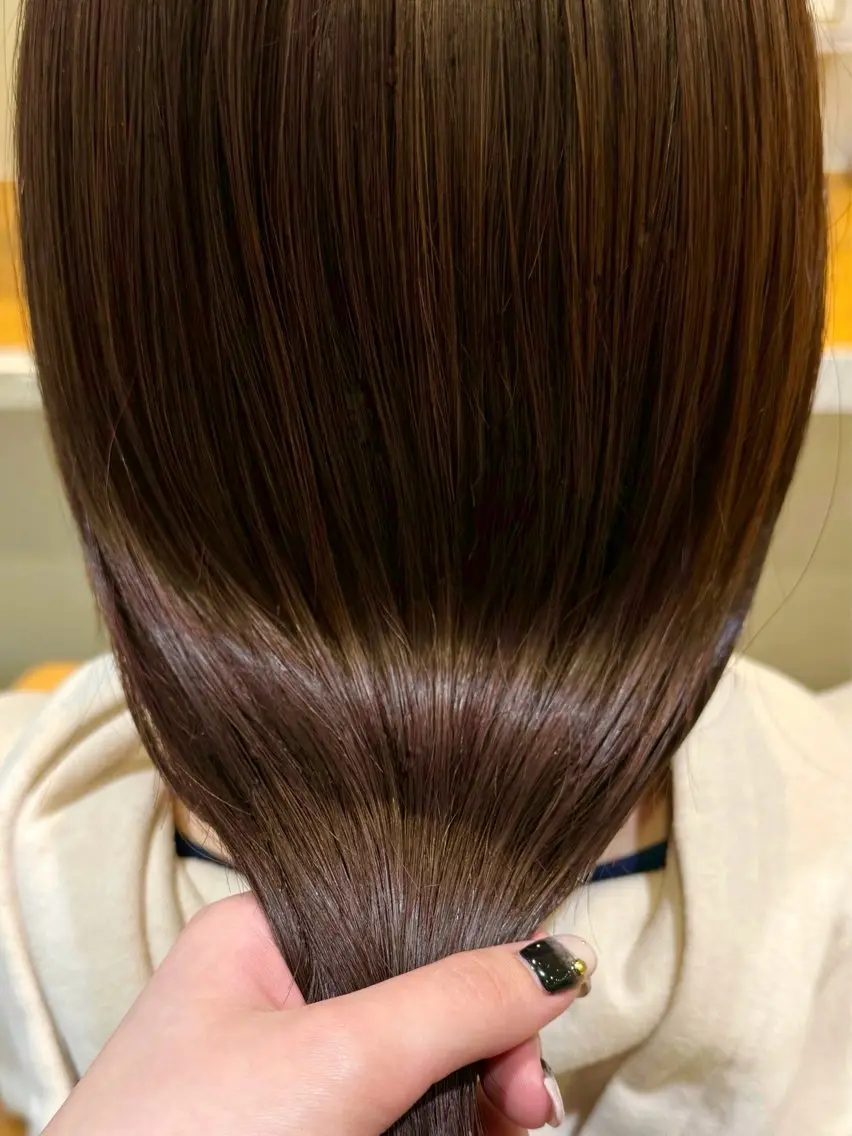 ミディアム カラー カット ヘアカラー トリートメント 波津久 鈴愛のヘアスタイル