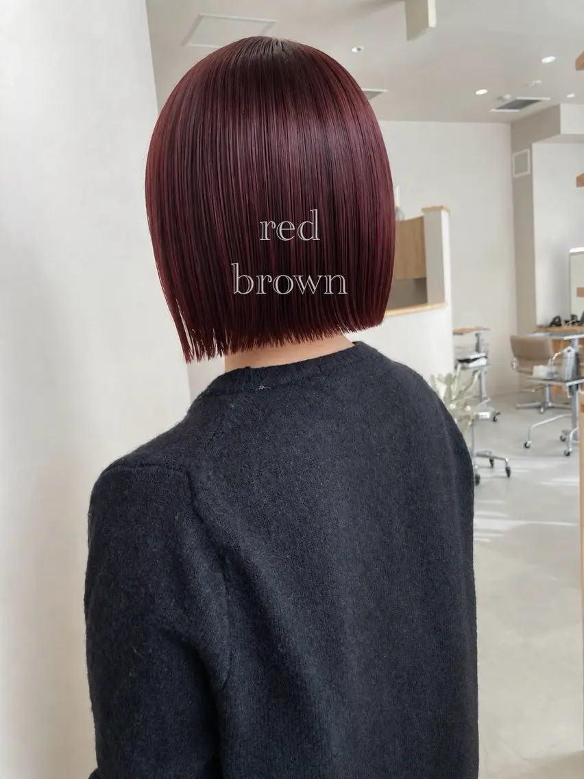 カラー ブリーチ ダブルカラー ボブ 髪質改善 ヘアカラー 平尾✨髪質改善トリー トメント✨Ryotaのヘアスタイル