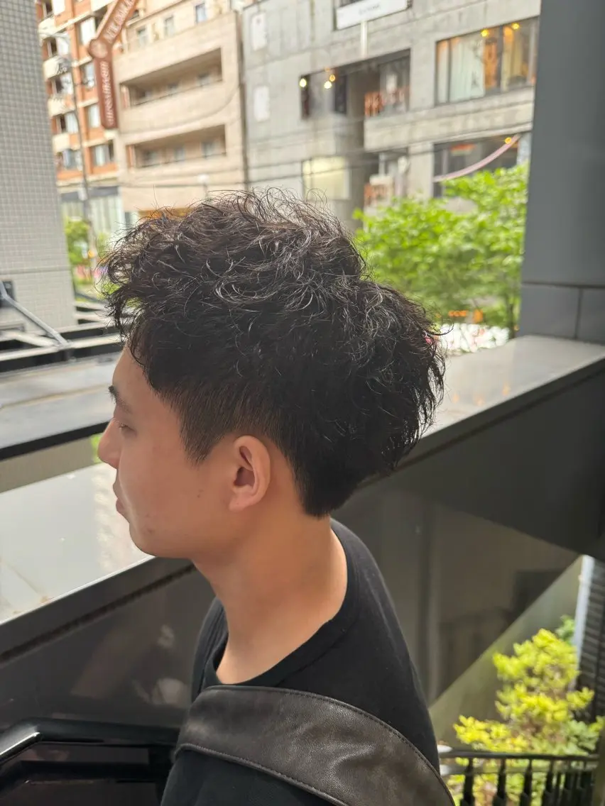 メンズ カット パーマ 河野 悠のヘアスタイル