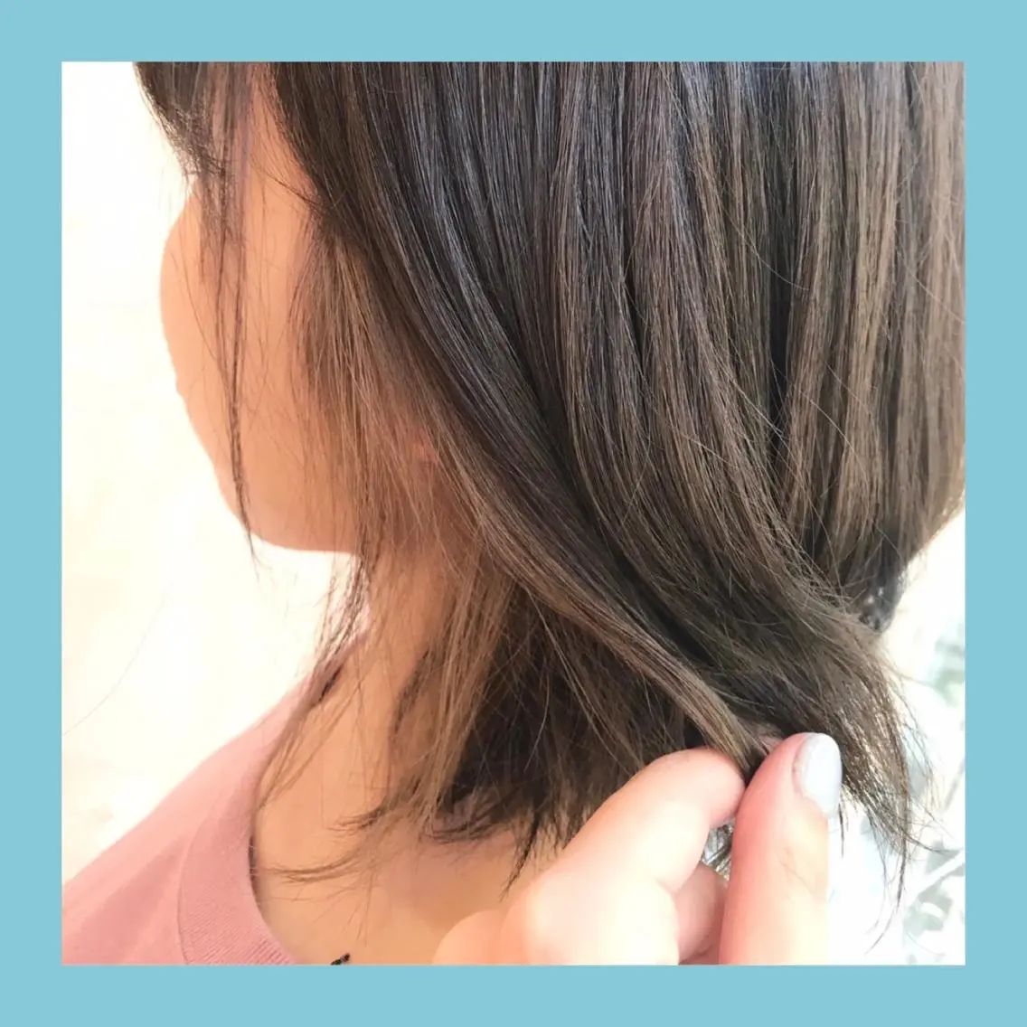 ミディアム カラー ベージュカラー ブリーチ ミルクティーベージュ カット ヘアカラー トリートメント 半個室サロンMimu 🐥kana🐥のヘアスタイル