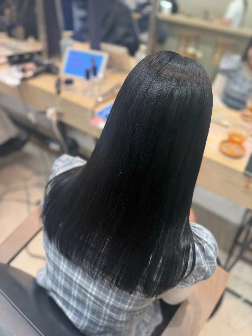 セミロング ヘアカラー トリートメント 暖色カラー/ベージュ ヘアアレンジ/あやかのヘアスタイル
