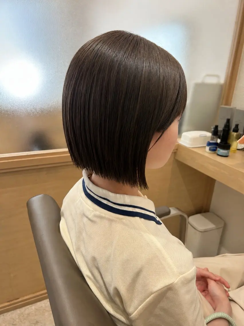 ミディアム カラー ヘアカラー トリートメント 久木原 ゆりのヘアスタイル