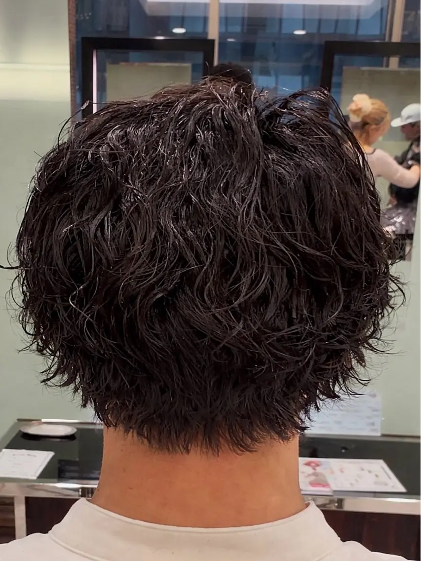 メンズ 朝5分で完了👍メン ズパーマren🌈のヘアスタイル