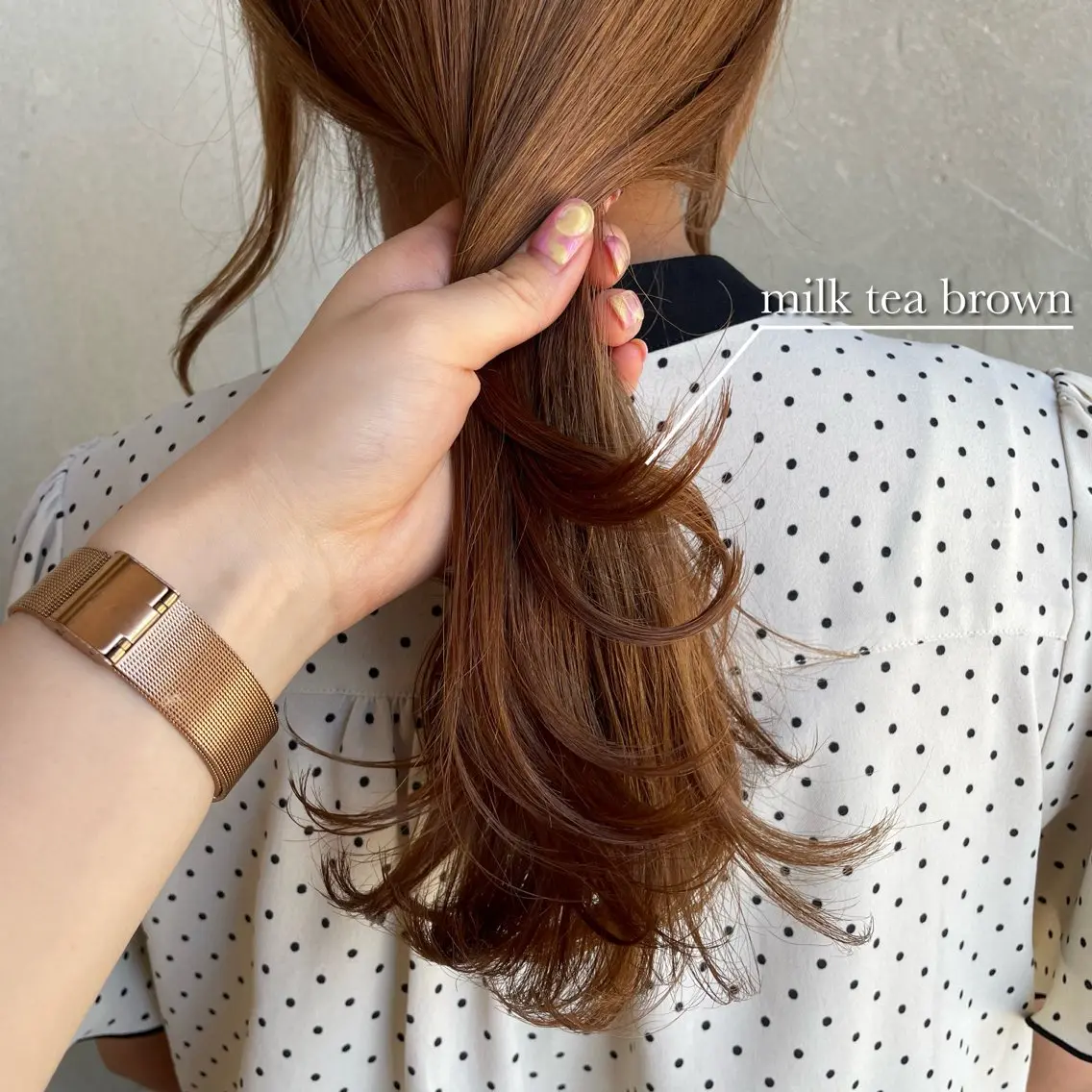 ロング カラー カット ヘアカラー トリートメント 美髪矯正/ベージュ カラー🧸綾里のヘアスタイル