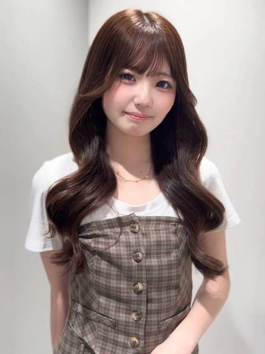 ロング カラー 透明感カラー レイヤーカット 似合わせカット 小顔カット カット ヘアカラー 盛れヘア🪽 /miyu🎀のヘアスタイル